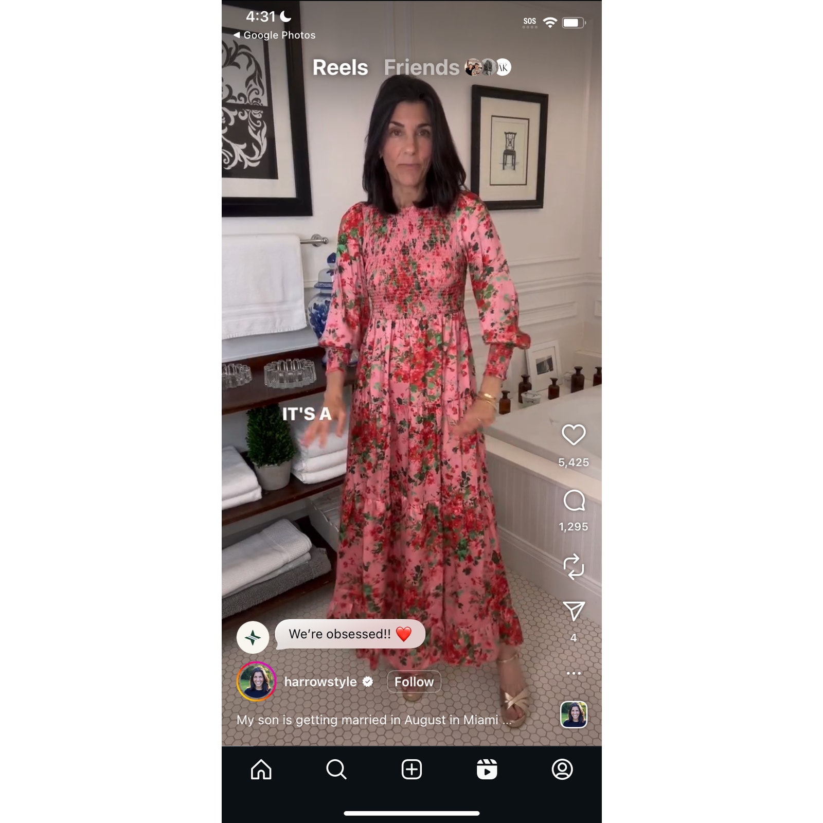 Tuckernuck Libby Floral Maxi Dress Size Xl